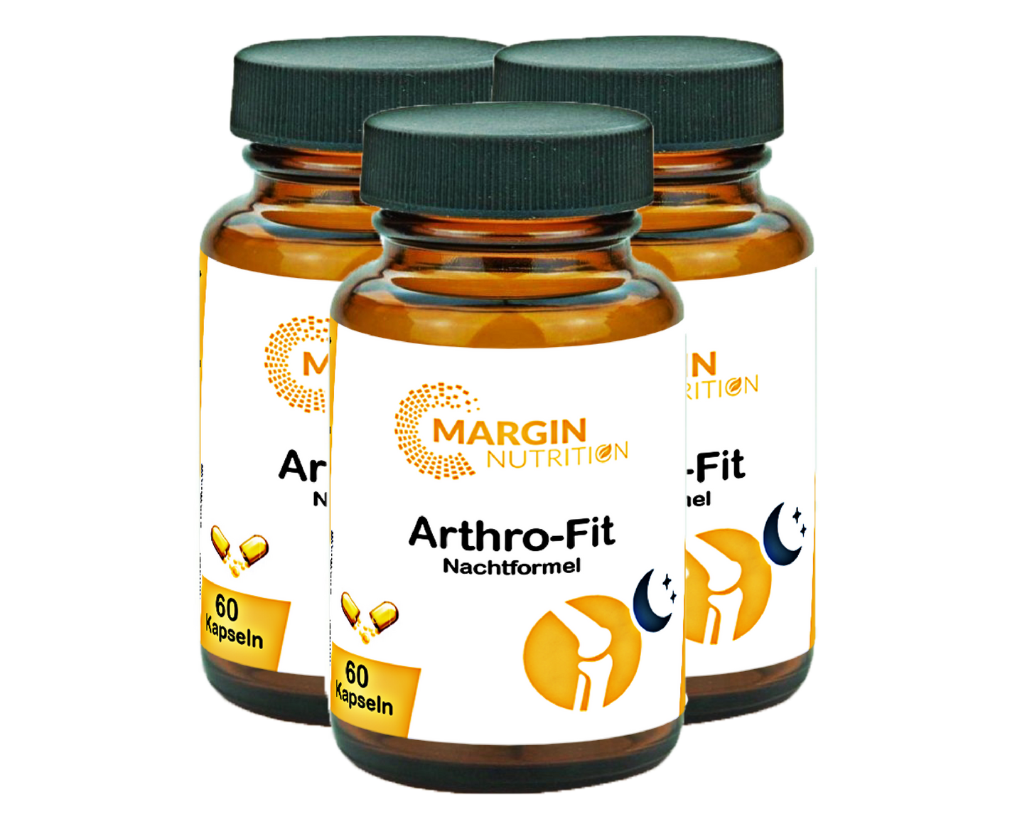 Arthro-Fit Nachtformel – Mit Magnesium, MSM, Melatonin und Oligomere Proanthocyanidine (OPC) | 30, 60, 2×60, 3×60 vegane Kapseln