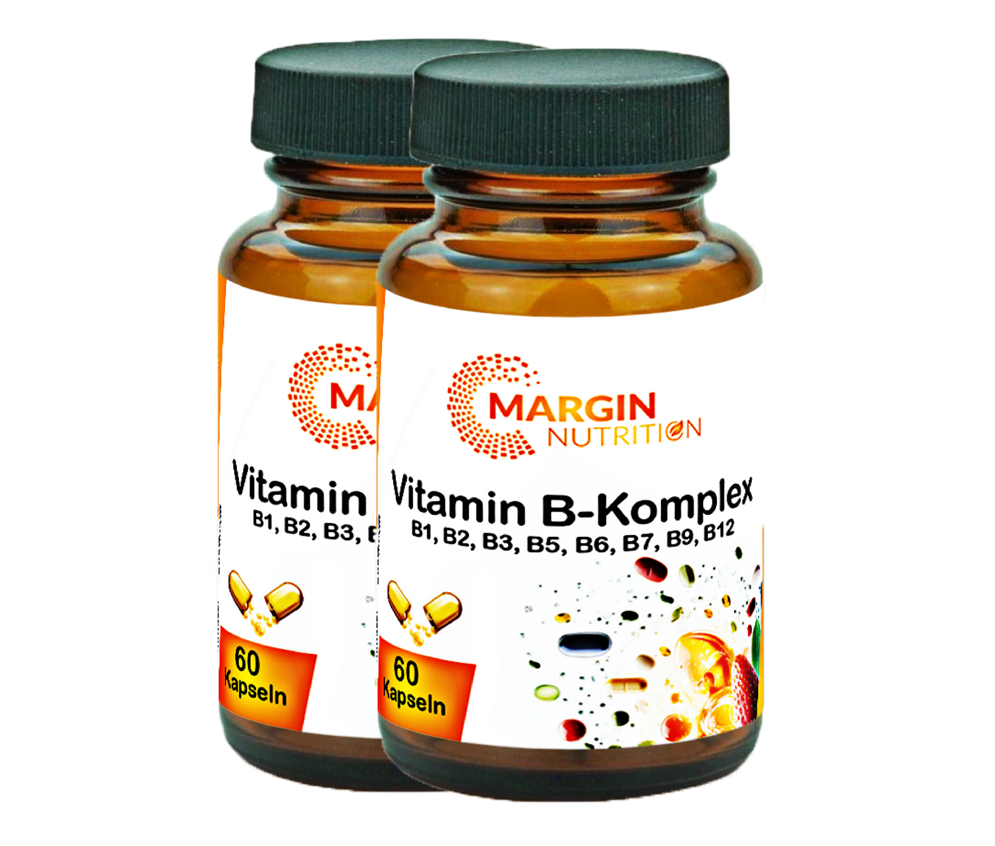 Vitamin B-Komplex / Mit allen 8 B-Vitaminen (30, 60, 2x60, 3x60 Vegane Kapseln)