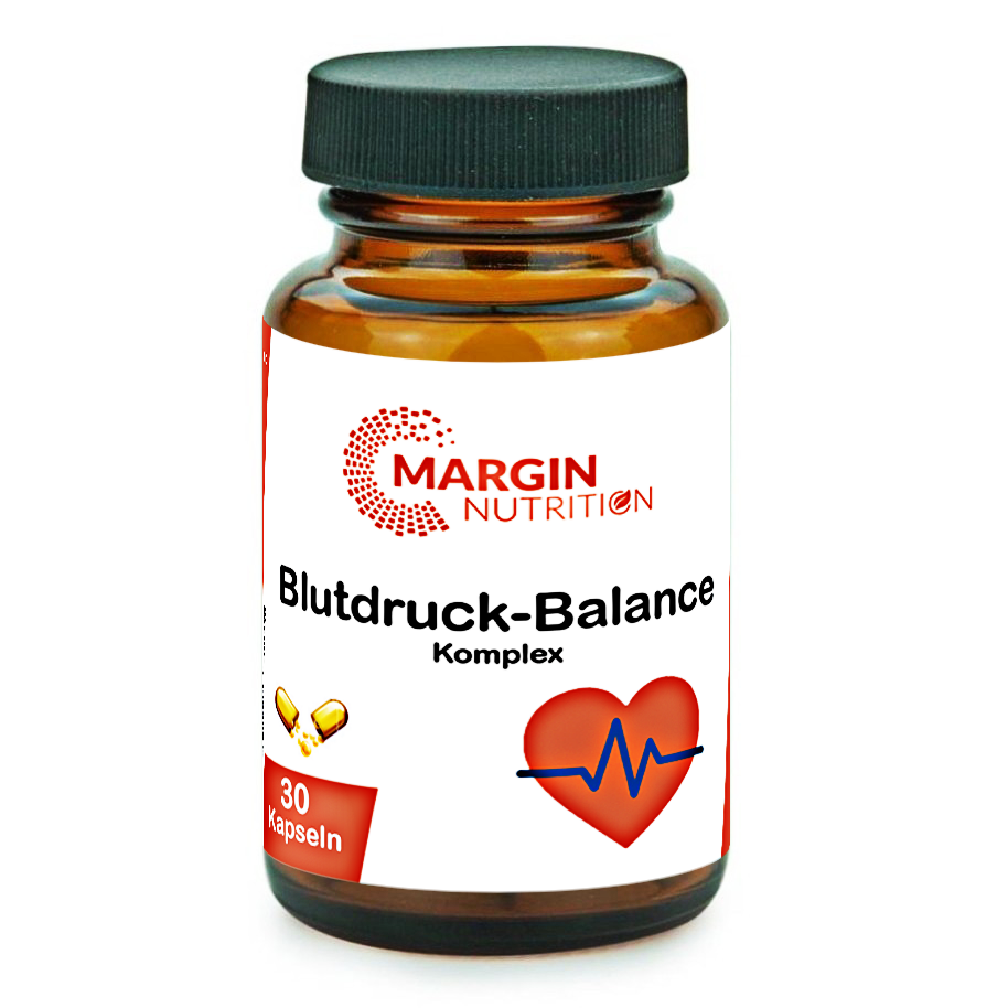 Blutdruck-Balance Komplex / Mit Coenzym Q10, Magnesium und Vitamin C (30, 60, 2x60, 3x60 Vegane Kapseln)