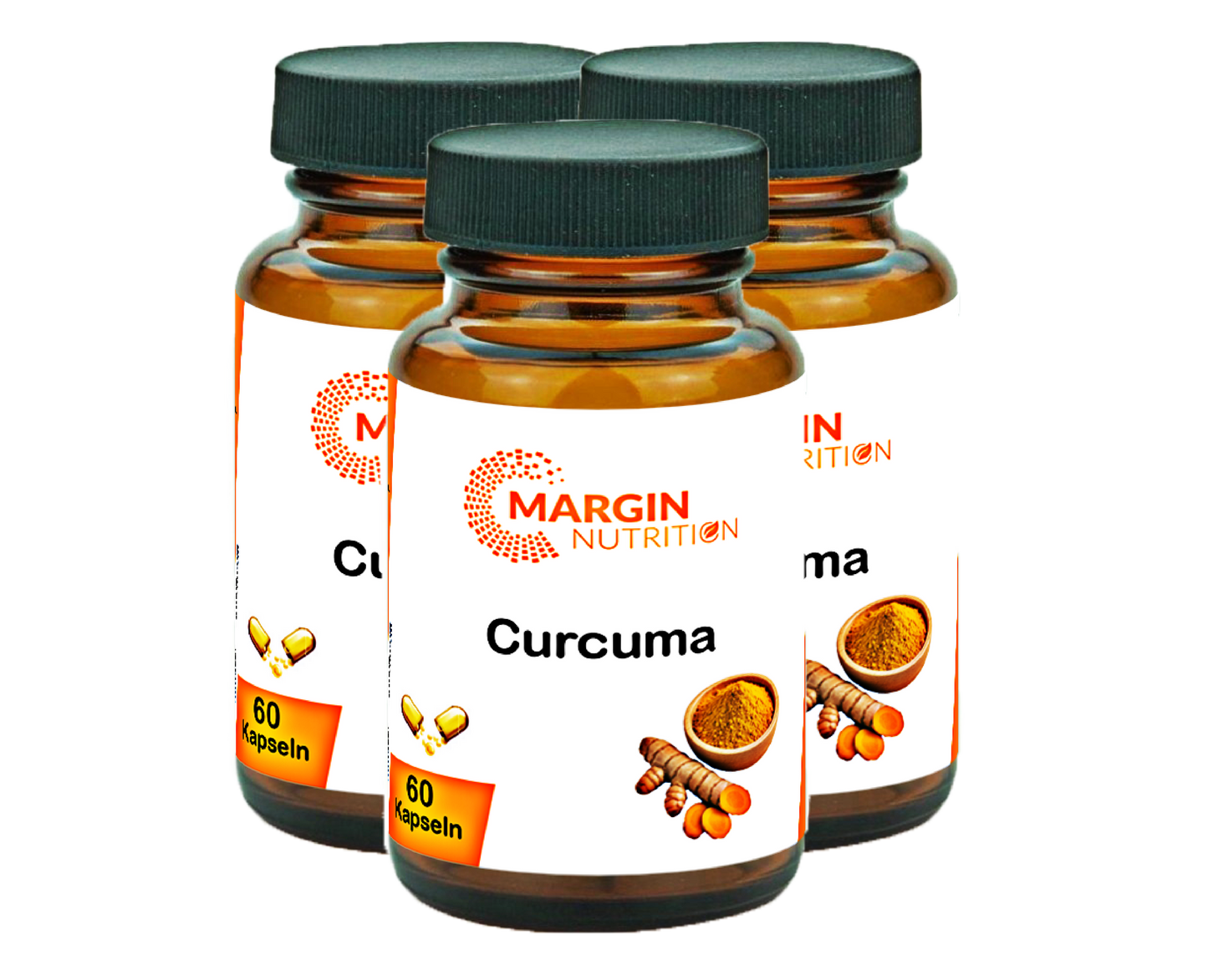 Curcuma – Hochdosiert 300 mg pro Tagesdosis | 30, 60, 2×60, 3×60 vegane Kapseln