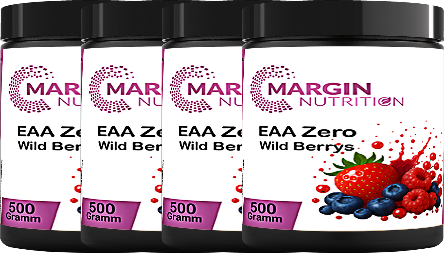 EAA Zero Wild Berrys – Essentielle Aminosäuren ohne Zucker | 250 g, 500 g, 2×500 g, 4×500 g