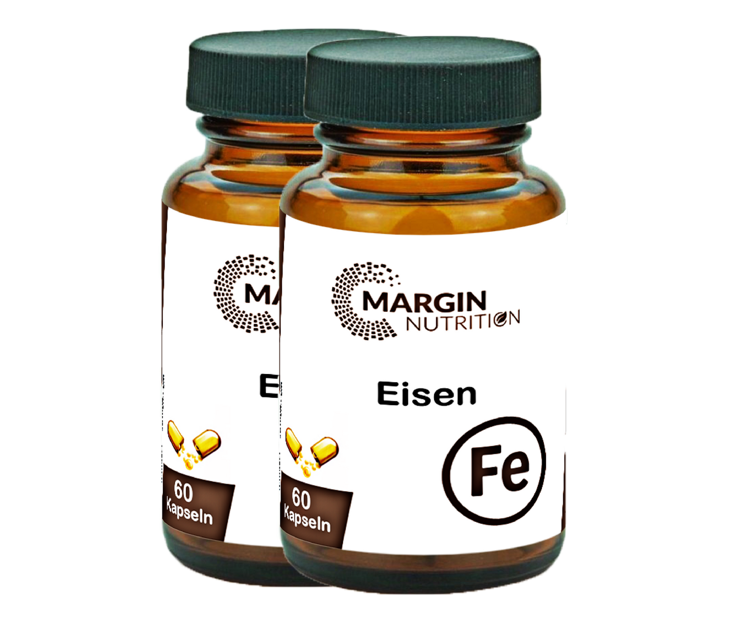 Eisen / Hochdosiert 35 mg pro Tagesdosis (30, 60, 2x60, 3x60 Vegane Kapseln)