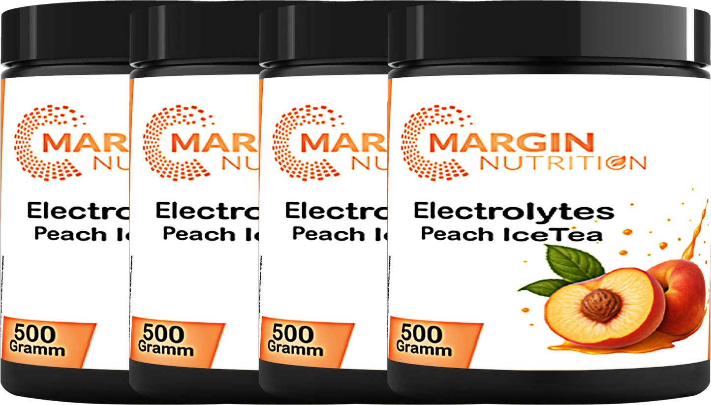 Electrolytes Peach Ice Tea – Elektrolytpulver für Sport & Hydration | 250 g, 500 g, 2×500 g, 4×500 g