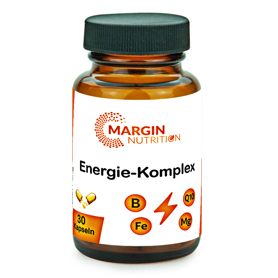 Energie-Komplex / Mit allen 8 B-Vitaminen, Magnesium, Eisen und Coenzym Q10 (30, 60, 2x60, 3x60 Vegane Kapseln)