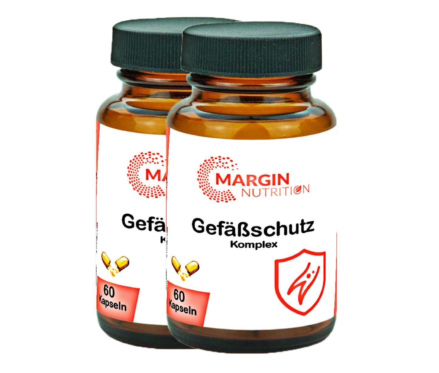 Gefäßschutz Komplex / Mit Vitamin C, Selen, Vitamin E, Vitamin D3 und Oligomere Proanthocyanidine (30, 60, 2x60, 3x60 Vegane Kapseln)