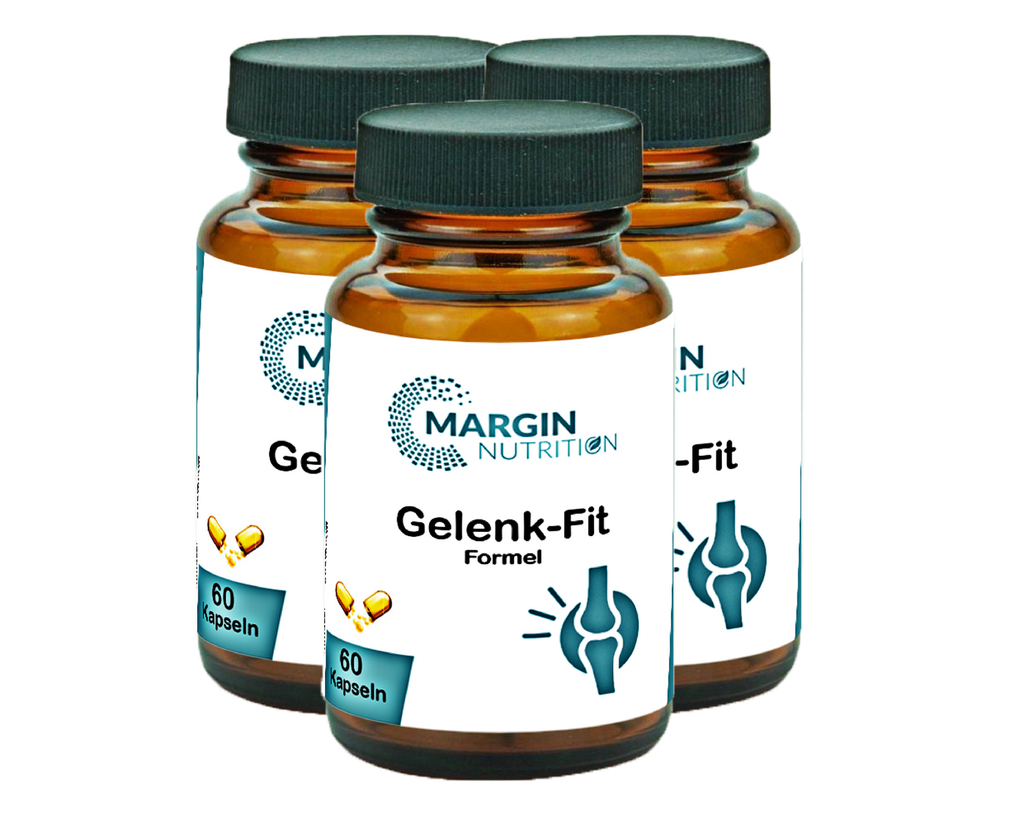 Gelenk-Fit Formel / Mit MSM, Curcuma, Vitamin D3, Vitamin C und Mangan (30, 60, 2x60, 3x60 Vegane Kapseln)