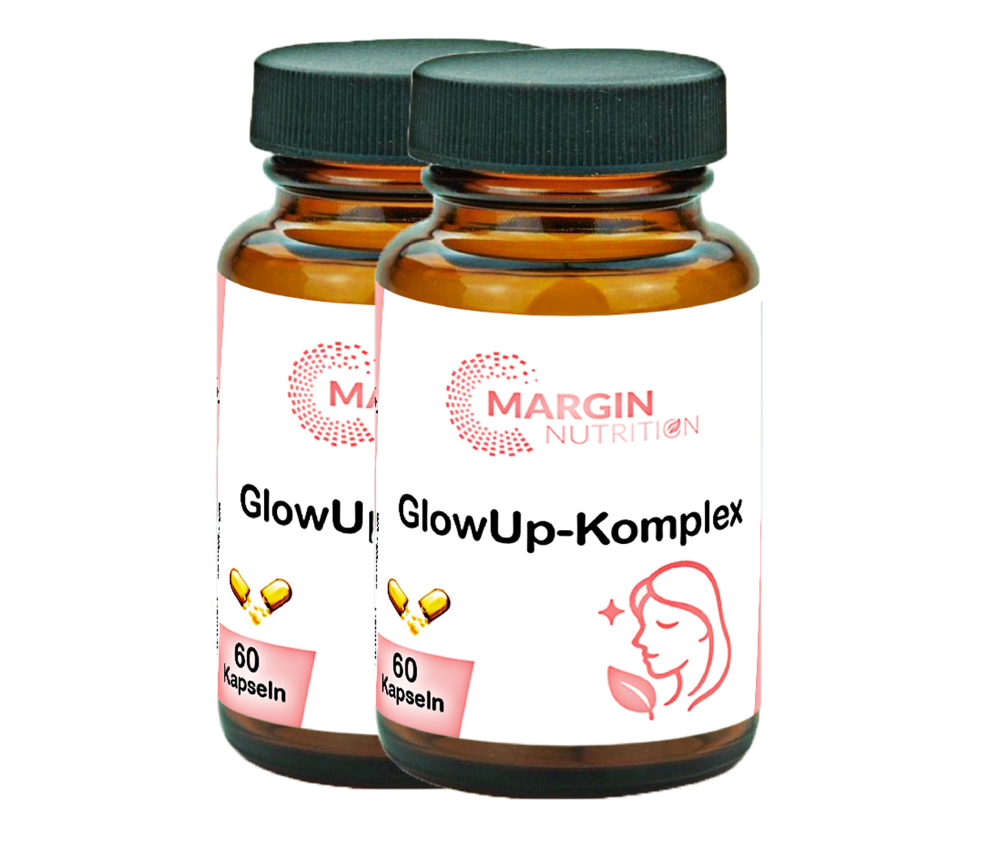 GlowUp-Komplex / Mit Vitamin B7 (Biotin), Vitamin C, Vitamin E, Zink und Oligomere Proanthocyanidine (OPC) (30, 60, 2x60, 3x60 Vegane Kapseln)