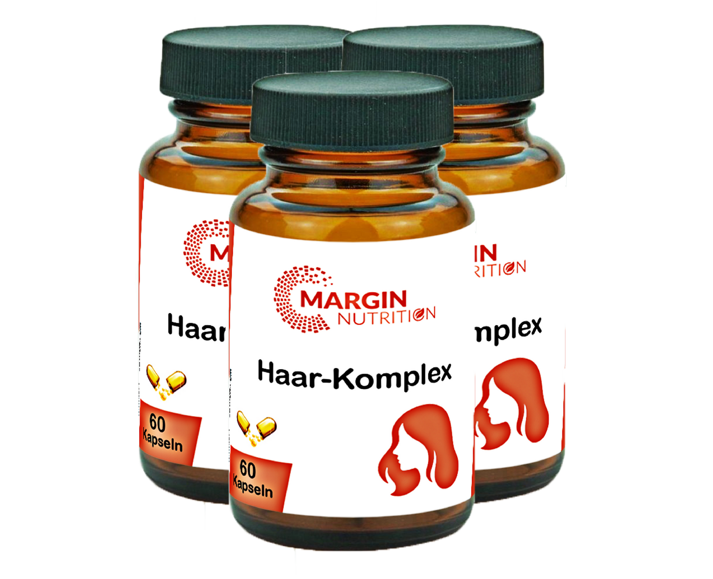 Haar-Komplex / Mit Kupfer, Zink, Selen und Biotin (Vitamin B7) (30, 60, 2x60, 3x60 Vegane Kapseln)