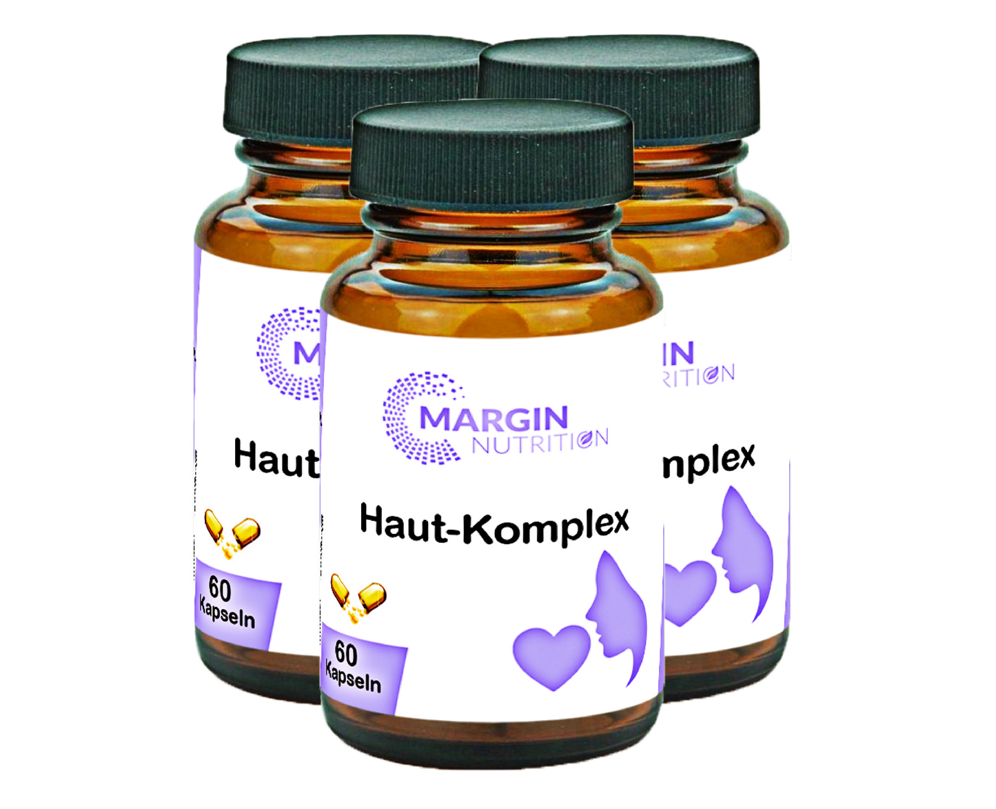 Haut-Komplex / Mit Vitamin A, Vitamin E, Vitamin C, Zink und Oligomere Proanthocyanidine (OPC) (30, 60, 2x60, 3x60 Vegane Kapseln)