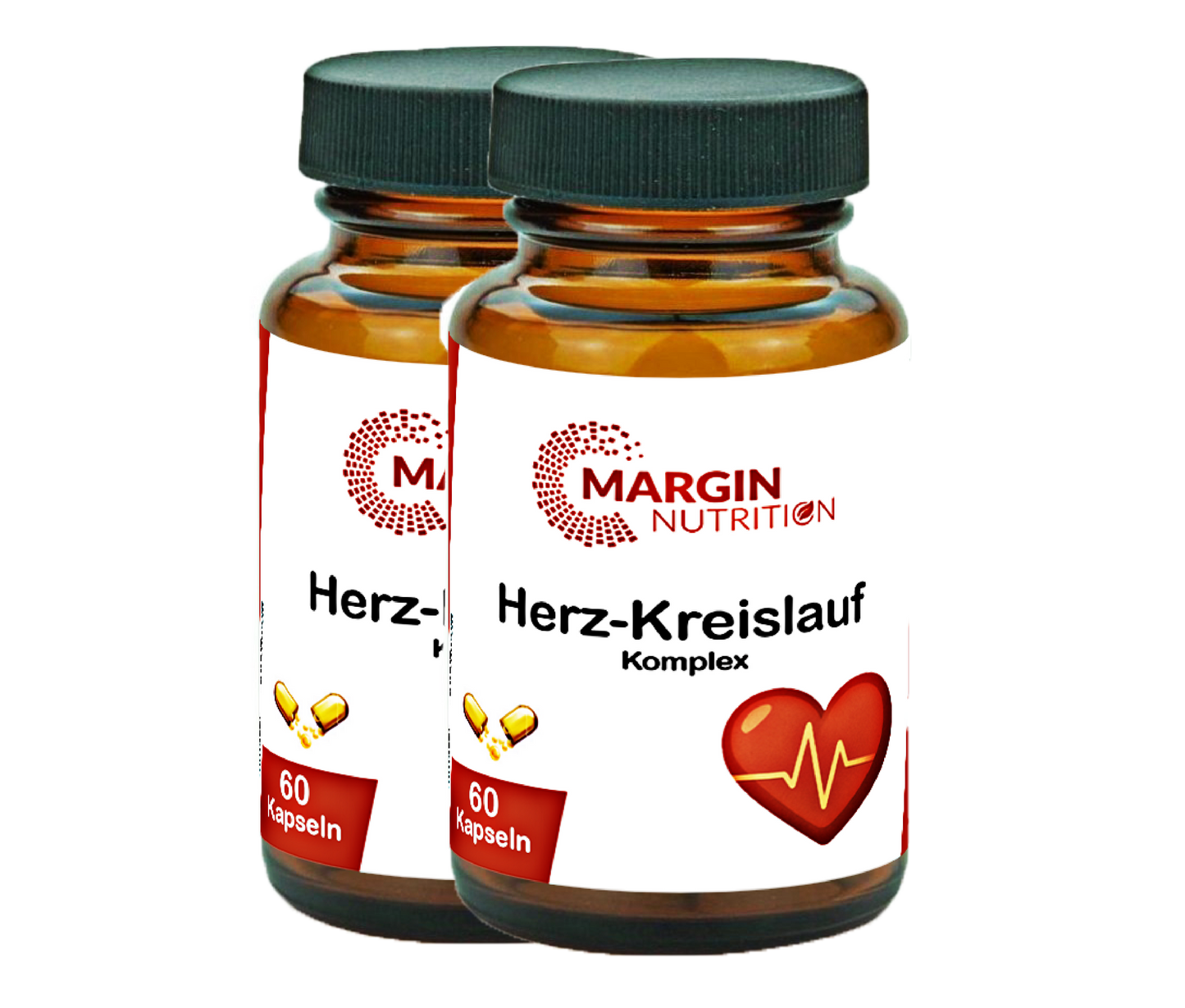 Herz-Kreislauf Komplex / Mit Magnesium, Vitamin D3, Vitamin K2 und Coenzym Q10 (30, 60, 2x60, 3x60 Vegane Kapseln)