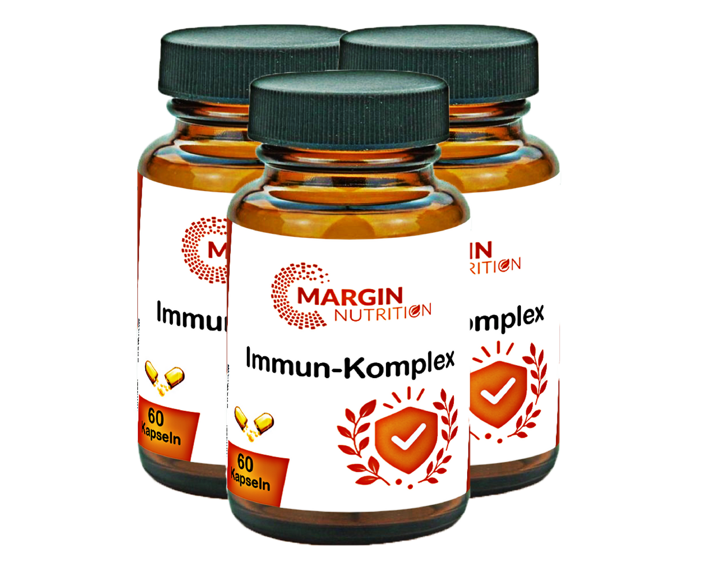 Immun-Komplex – Mit Vitamin C, Vitamin D3, Zink und Selen | 30, 60, 2×60, 3×60 vegane Kapseln