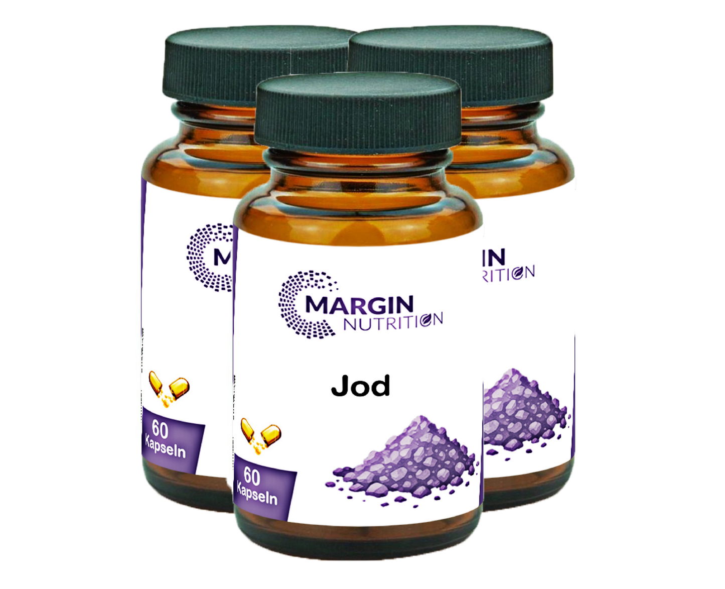 Jod – Hochdosiert 200 µg pro Tagesdosis | 30, 60, 2×60, 3×60 vegane Kapseln