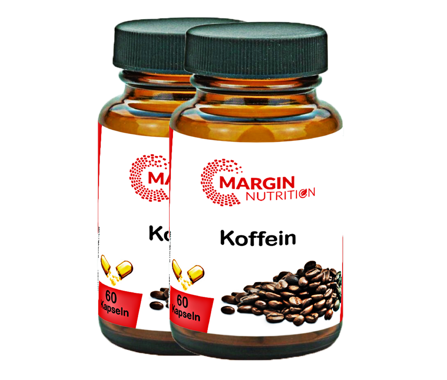 Koffein / Hochdosiert 200 mg pro Tagesdosis (30, 60, 2x60, 3x60 Vegane Kapseln)