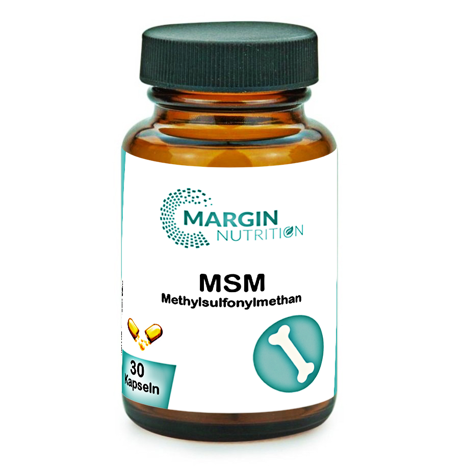 Methylsulfonylmethan (MSM) / Hochdosiert 1000 mg pro Tagesdosis (30, 60, 2x60, 3x60 Vegane Kapseln)