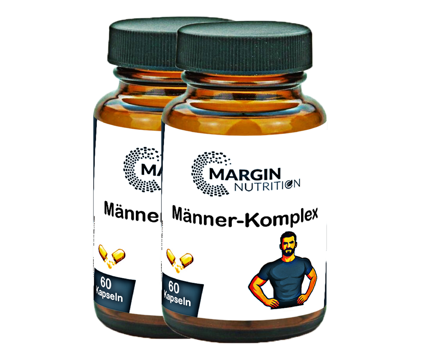 Männer-Komplex / Mit Zink, Selen, Vitamin D3, Vitamin B12 und Coenzym Q10 (30, 60, 2x60, 3x60 Vegane Kapseln)