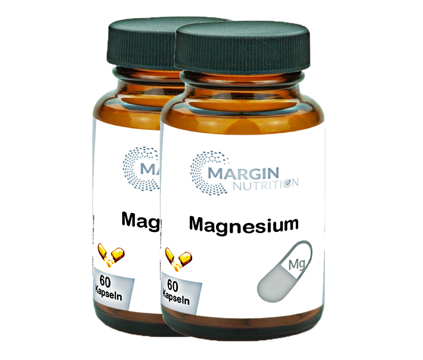 Magnesium / Hochdosiert 400 mg pro Tagesdosis (30, 60, 2x60, 3x60 Vegane Kapseln)