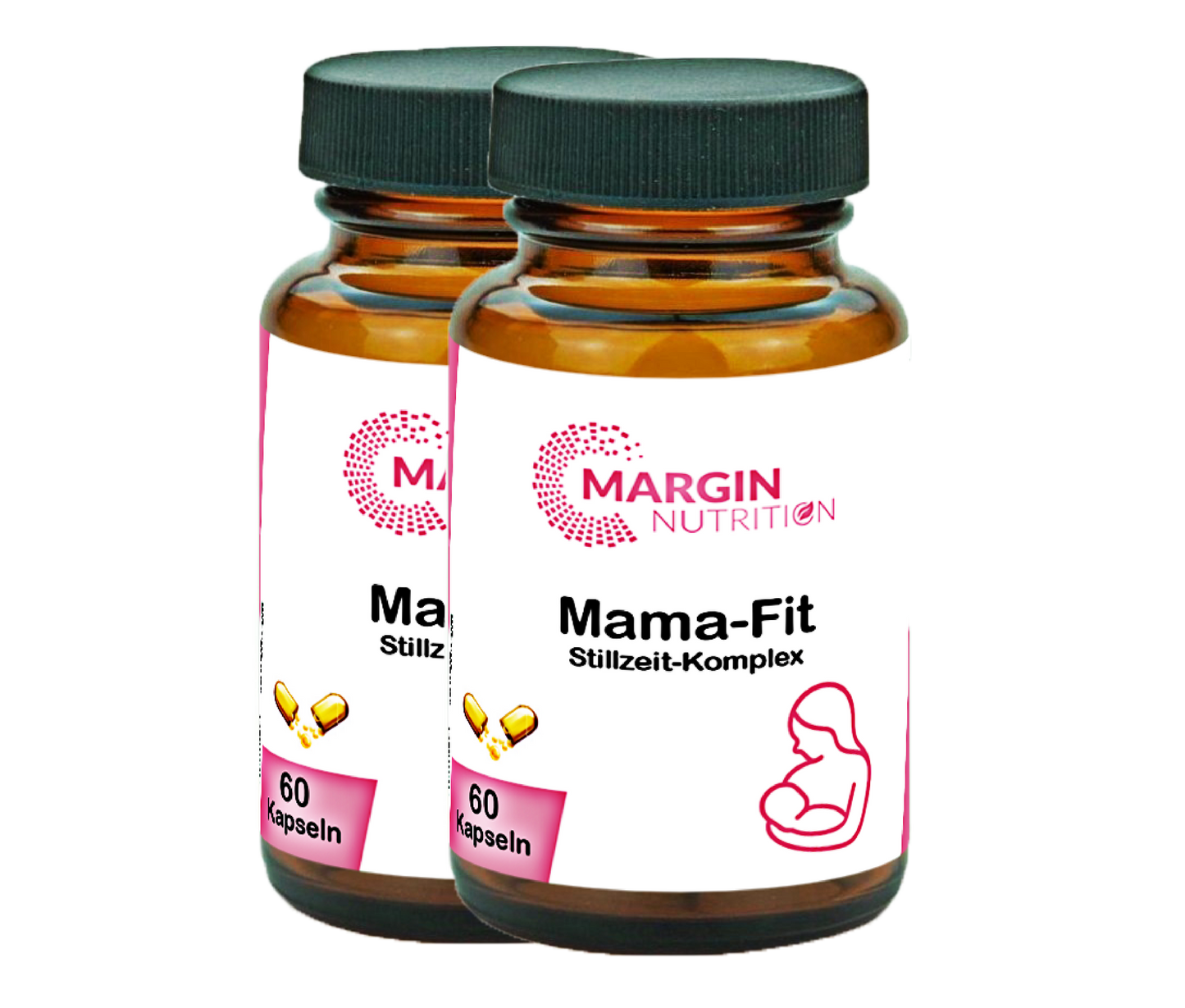 Mama-Fit Stillzeit-Komplex / Mit allen 8 B-Vitaminen, Vitamin C, Vitamin D3 und Coenzym Q10 (30, 60, 2x60, 3x60 Vegane Kapseln)
