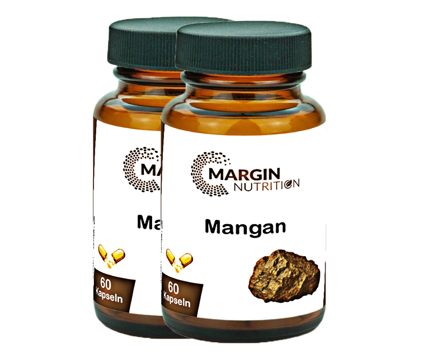 Mangan / Hochdosiert 3 mg pro Tagesdosis (30, 60, 2x60, 3x60 Vegane Kapseln)