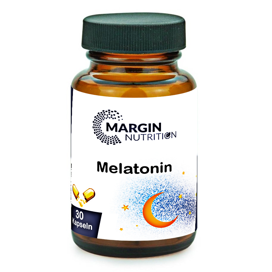 Melatonin / Mit 1 mg pro Tagesdosis (30, 60, 2x60, 3x60 Vegane Kapseln)