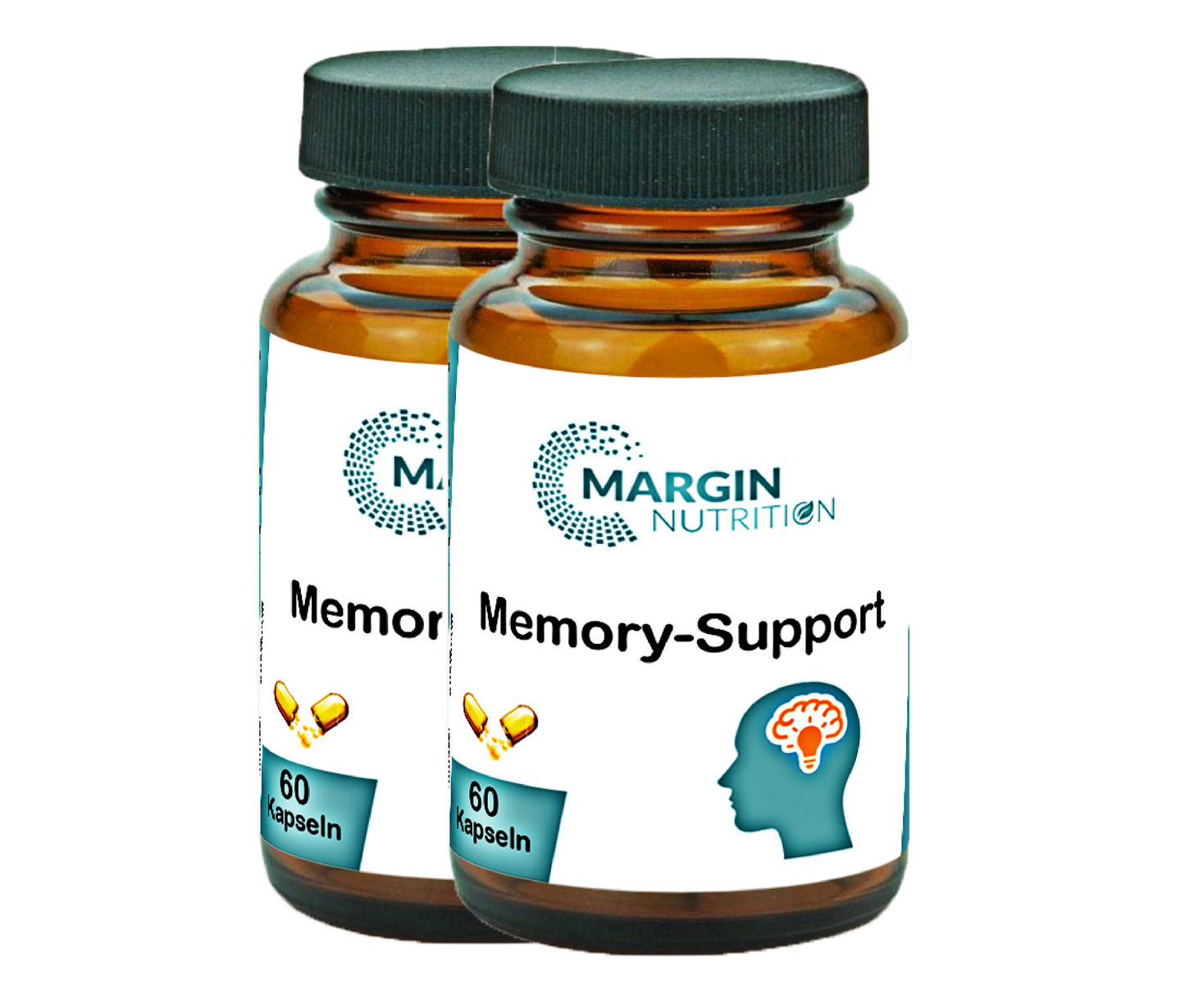 Memory-Support / Mit allen 8 B-Vitaminen, Vitamin E und Jod (30, 60, 2x60, 3x60 Vegane Kapseln)