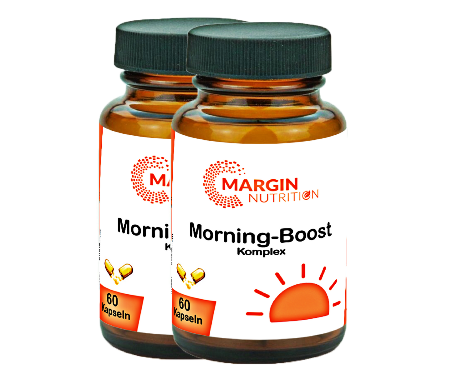 Morning-Boost Komplex / Mit Koffein, B-Vitaminen, Vitamin C und Zink (30, 60, 2x60, 3x60 Vegane Kapseln)