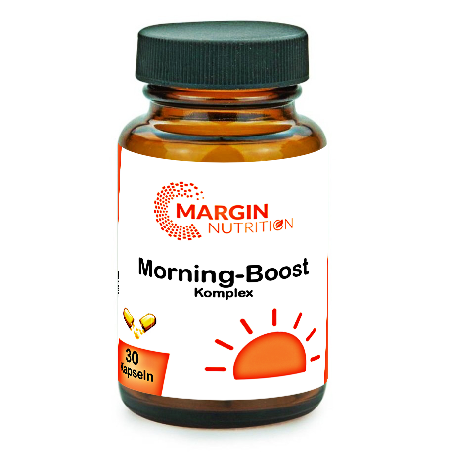 Morning-Boost Komplex / Mit Koffein, B-Vitaminen, Vitamin C und Zink (30, 60, 2x60, 3x60 Vegane Kapseln)