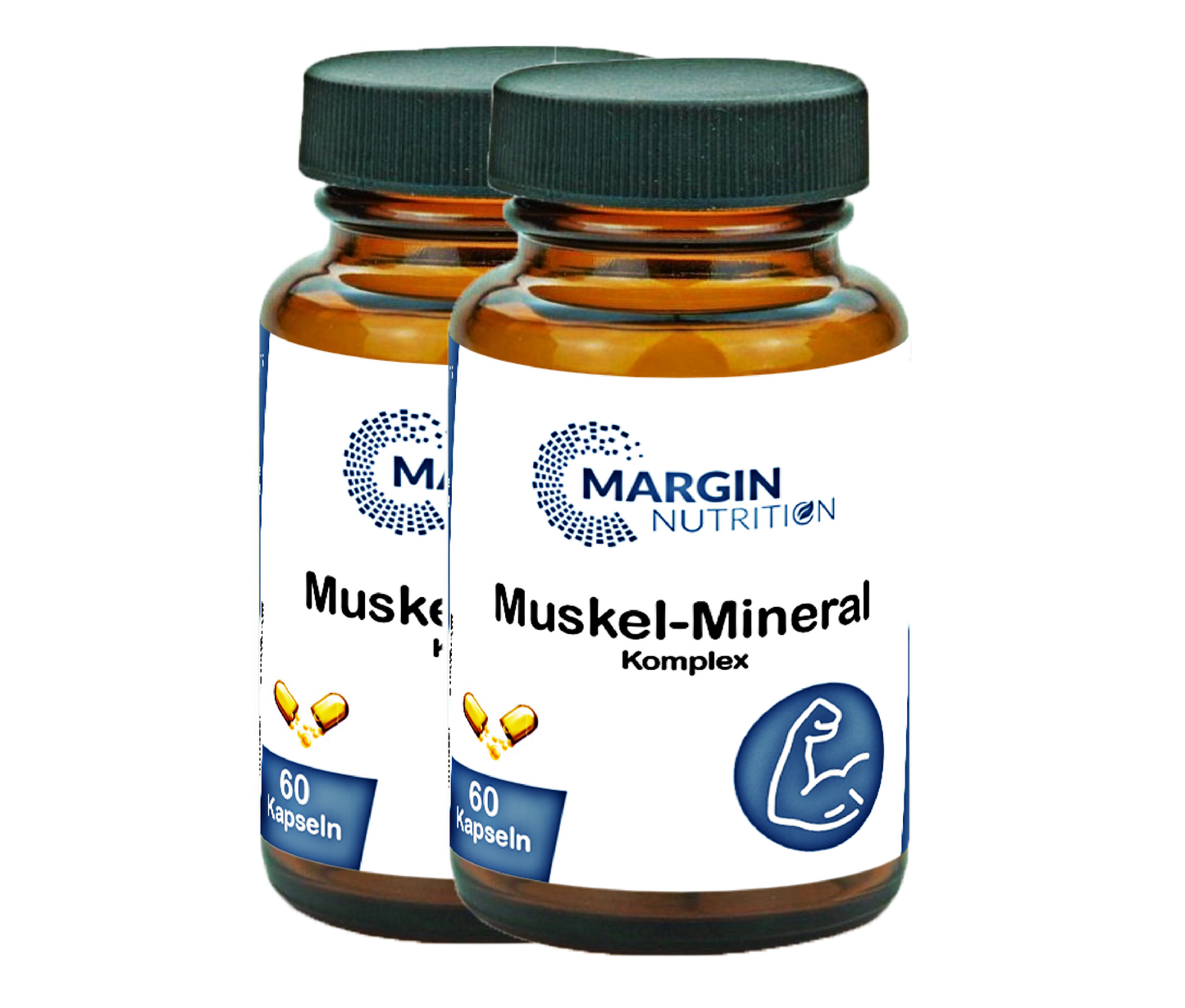 Muskel-Mineral Komplex / Mit Magnesium, Zink, Vitamin B12 und Vitamin D3 (30, 60, 2x60, 3x60 Vegane Kapseln)