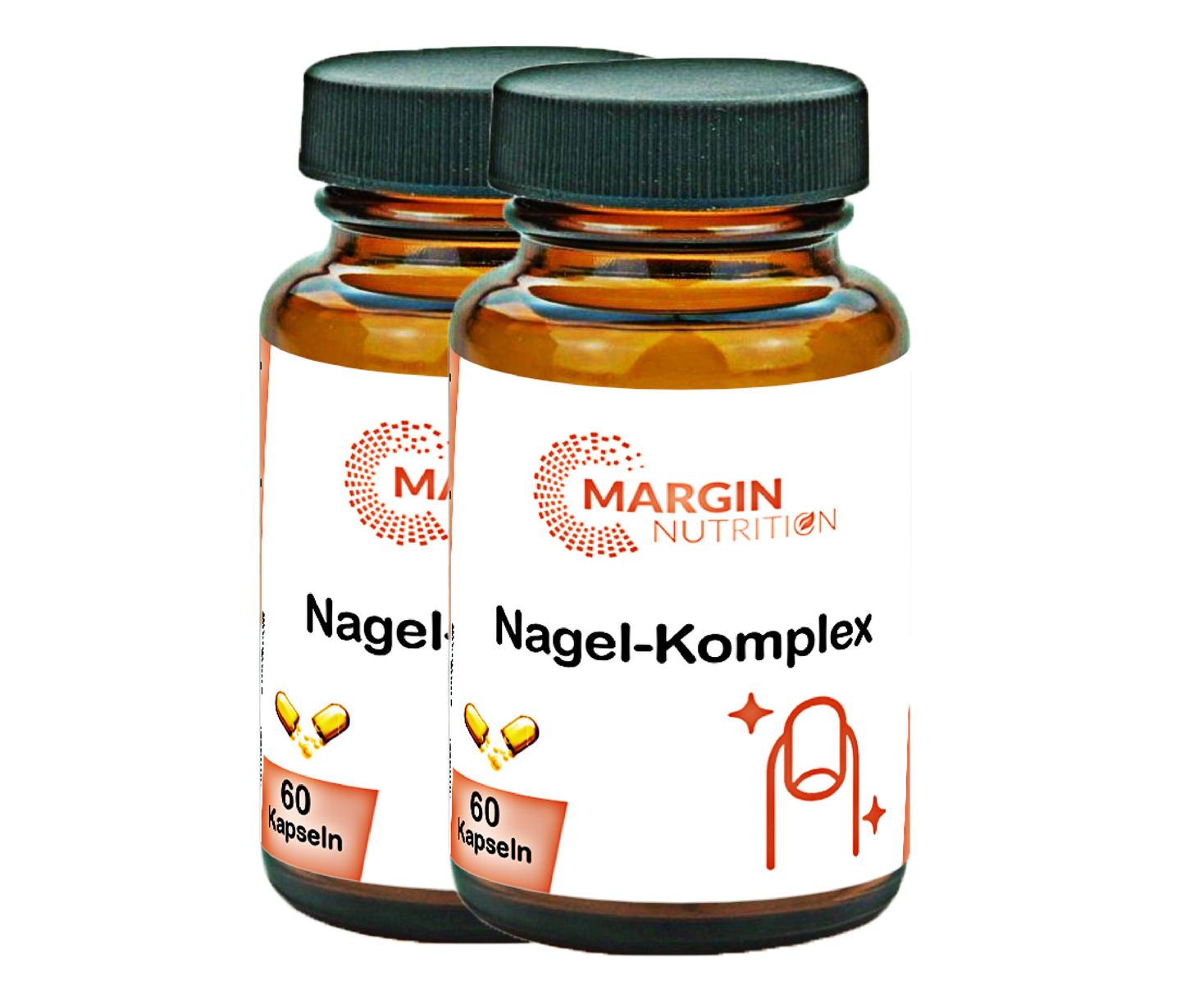 Nagel-Komplex / Mit Eisen, Zink, Vitamin B7 (Biotin) und Vitamin B9 (Folsäure) (30, 60, 2x60, 3x60 Vegane Kapseln)