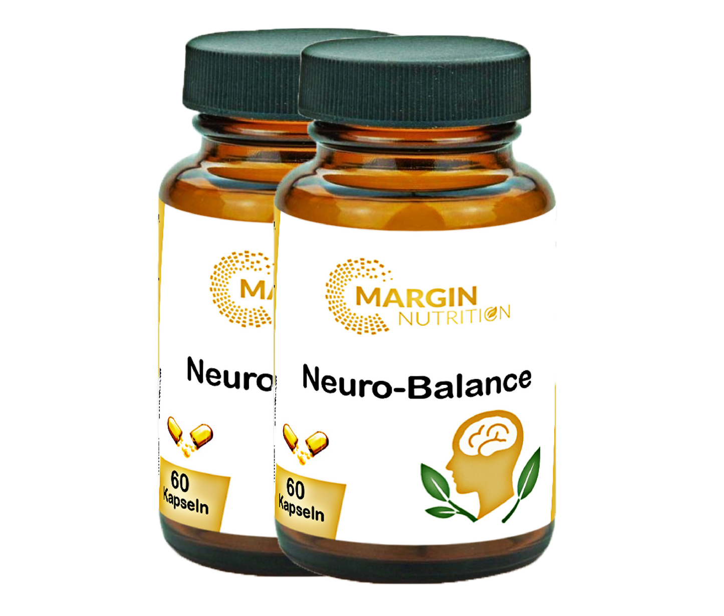 Neuro-Balance / Mit allen 8 B-Vitaminen, Ashwagandha, Magnesium und Vitamin C (30, 60, 2x60, 3x60 Vegane Kapseln)
