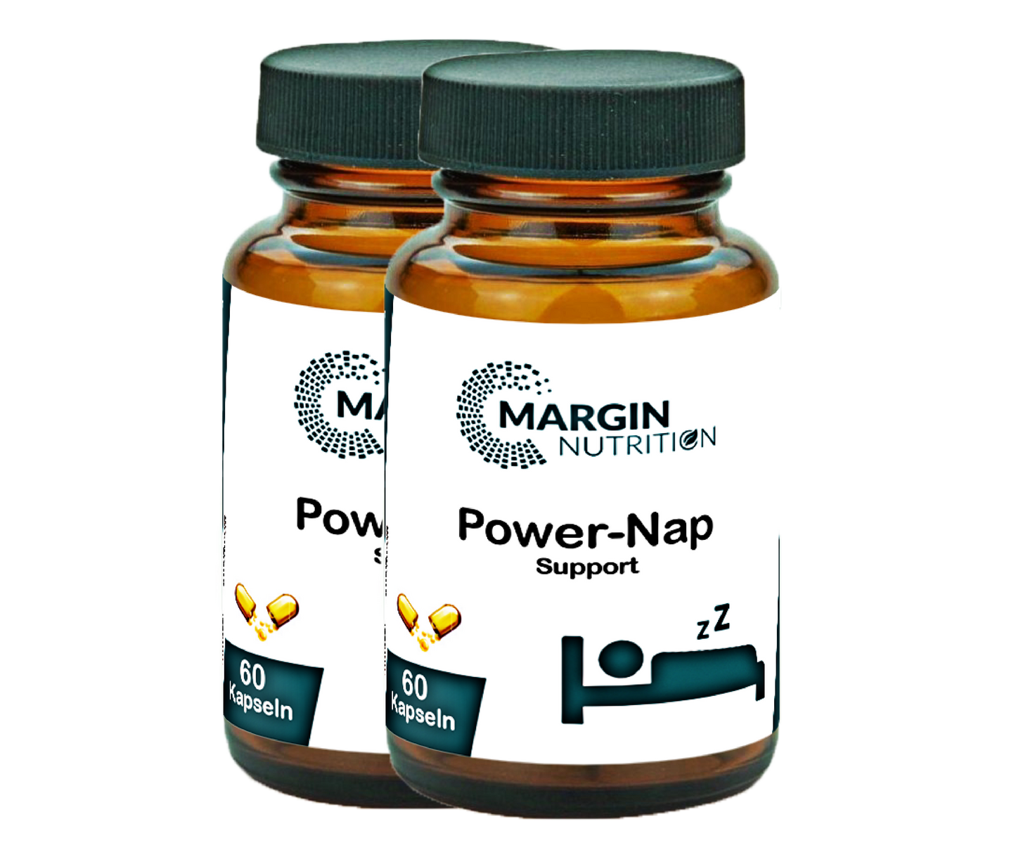 Power-Nap Support / Mit Melatonin und Magnesium (30, 60, 2x60, 3x60 Vegane Kapseln)