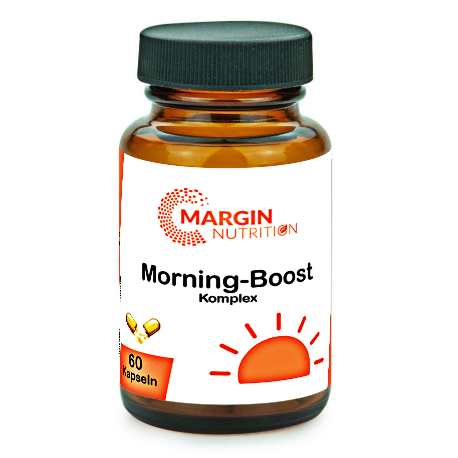 Morning-Boost Komplex / Mit Koffein, B-Vitaminen, Vitamin C und Zink (30, 60, 2x60, 3x60 Vegane Kapseln)