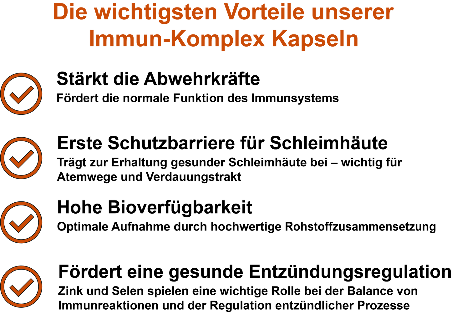 Immun-Komplex / Mit Vitamin C, Vitamin D3, Zink und Selen (30, 60, 2x60, 3x60 Vegane Kapseln)