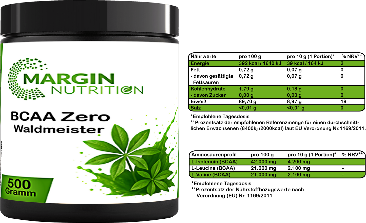BCAA Zero Waldmeister