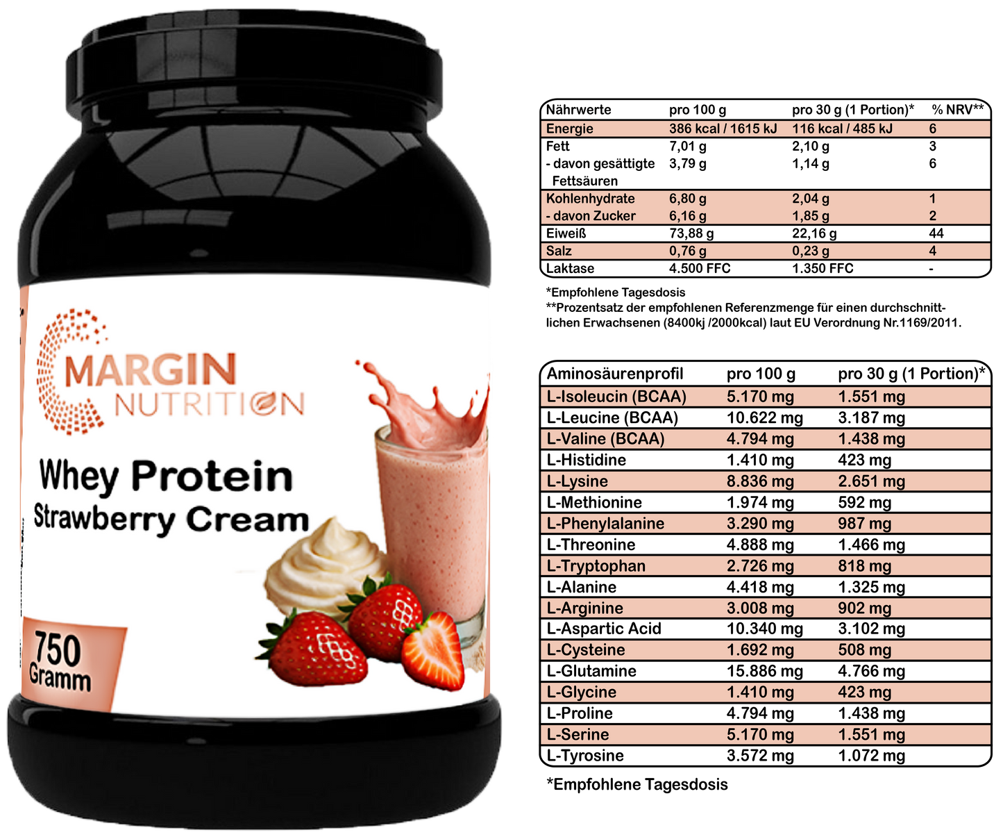 Whey Protein Strawberry Cream