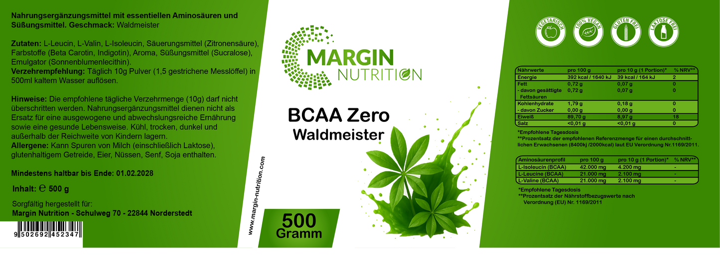 BCAA Zero Waldmeister