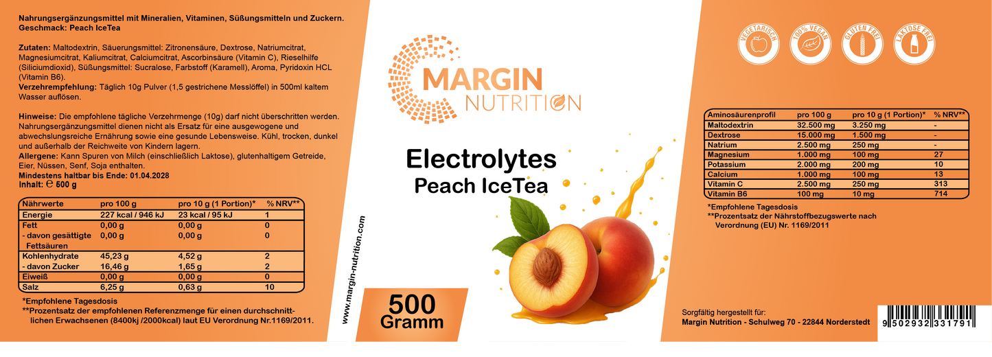 Electrolytes Peach IceTea
