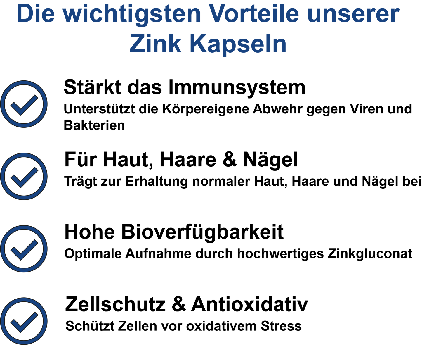 Zink / Hochdosiert 30 Mg pro Tagesdosis (30, 60, 2x60, 3x60 Vegane Kapseln)