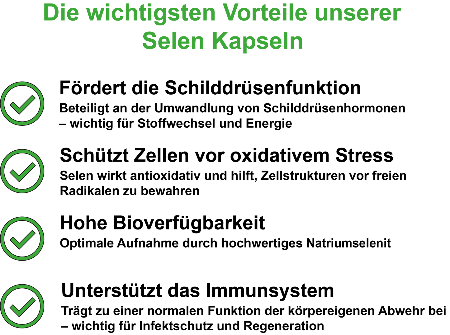 Selen / Hochdosiert 200 µg pro Tagesdosis (30, 60, 2x60, 3x60 Vegane Kapseln)