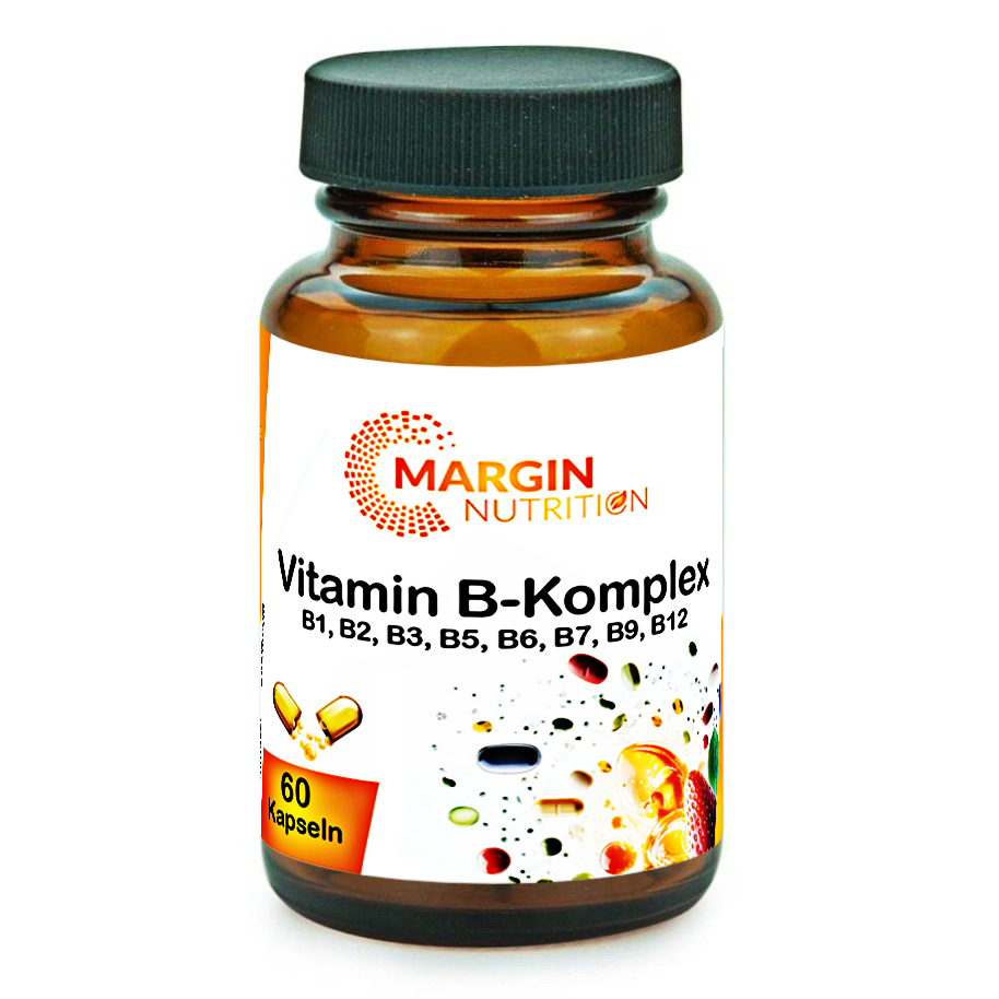 Vitamin B-Komplex / Mit allen 8 B-Vitaminen (30, 60, 2x60, 3x60 Vegane Kapseln)