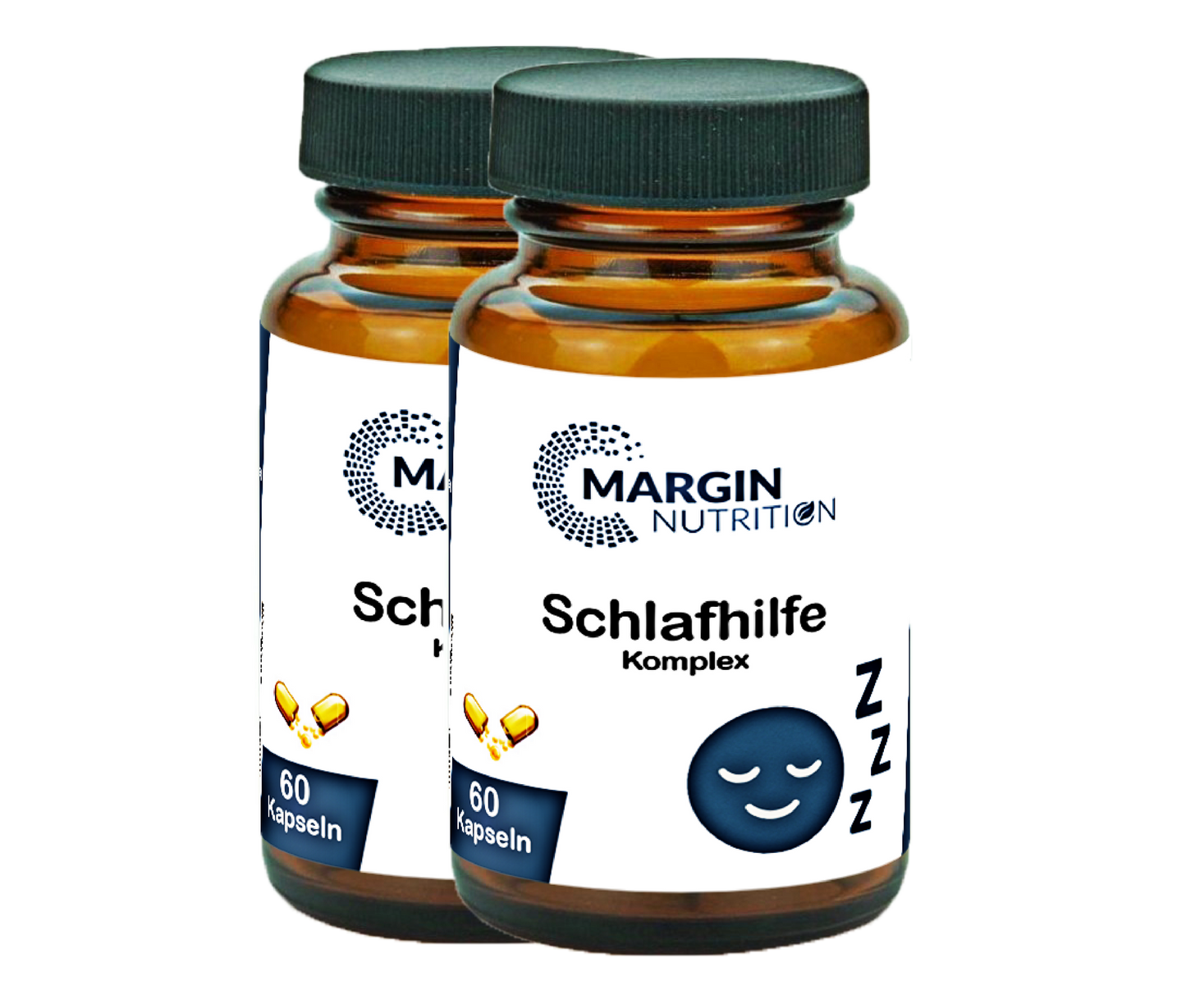 Schlafhilfe Komplex / Mit Melatonin, Magnesium, Ashwagandha und Vitamin B6 (30, 60, 2x60, 3x60 Vegane Kapseln)