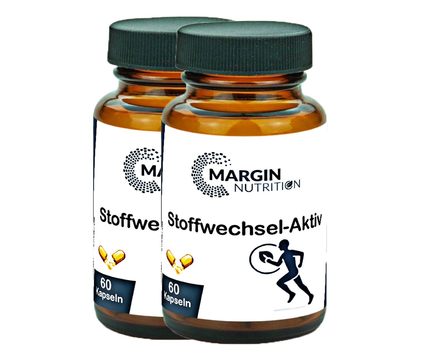 Stoffwechsel-Aktiv / Mit allen 8 B-Vitaminen, Chrom, Jod und Coenzym Q10 (30, 60, 2x60, 3x60 Vegane Kapseln)
