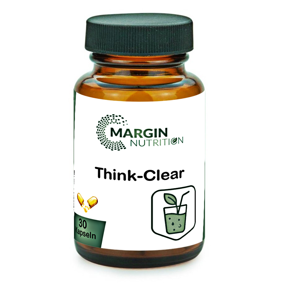 Think-Clear / Mit Vitamin D3, Vitamin B9 (Folsäure), Selen und Coenzym Q10 (30, 60, 2x60, 3x60 Vegane Kapseln)