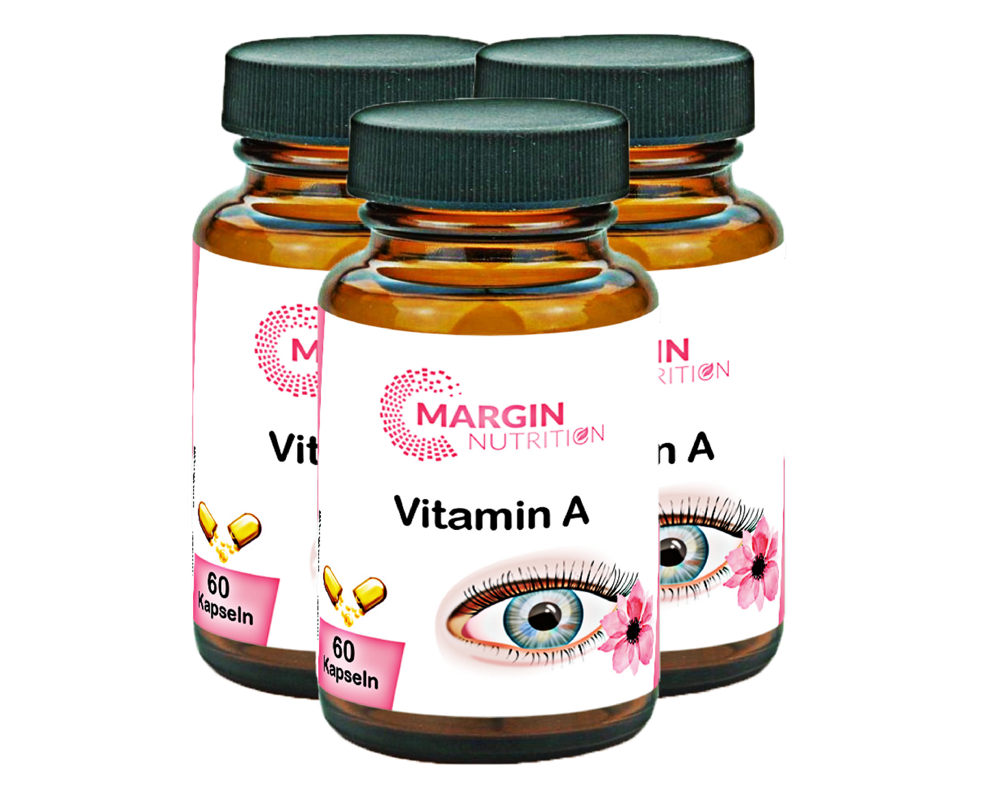 Vitamin A / Hochdosiert 800 µg RE pro Tagesdosis (30, 60, 2x60, 3x60 Vegane Kapseln)