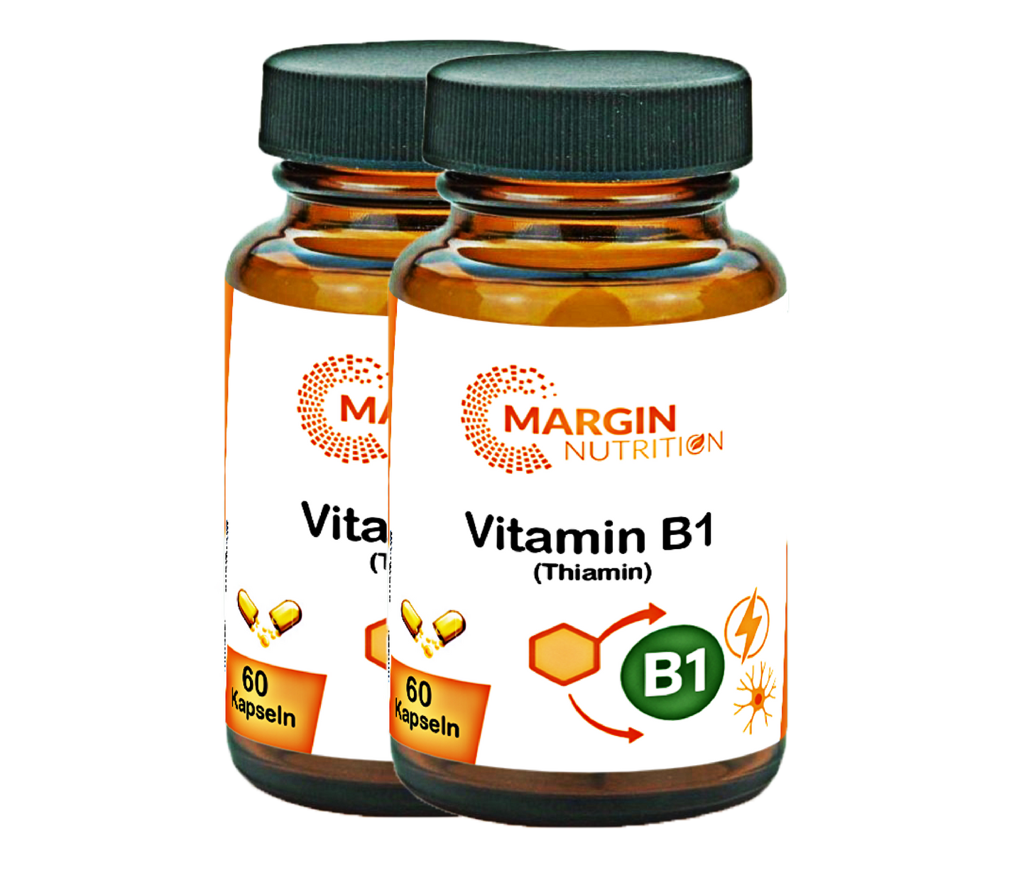 Vitamin B1 (Thiamin) / Hochdosiert 250 mg pro Tagesdosis (30, 60, 2x60, 3x60 Vegane Kapseln)