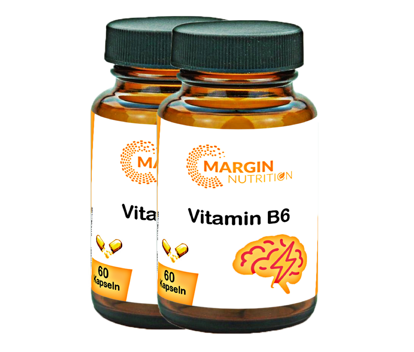 Vitamin B6 / Hochdosiert 40 Mg pro Tagesdosis (30, 60, 2x60, 3x60 Vegane Kapseln)
