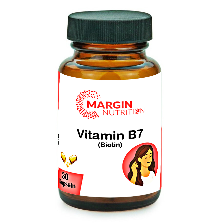 Vitamin B7 (Biotin) / Hochdosiert 1000 µg pro Tagesdosis (30, 60, 2x60, 3x60 Vegane Kapseln)