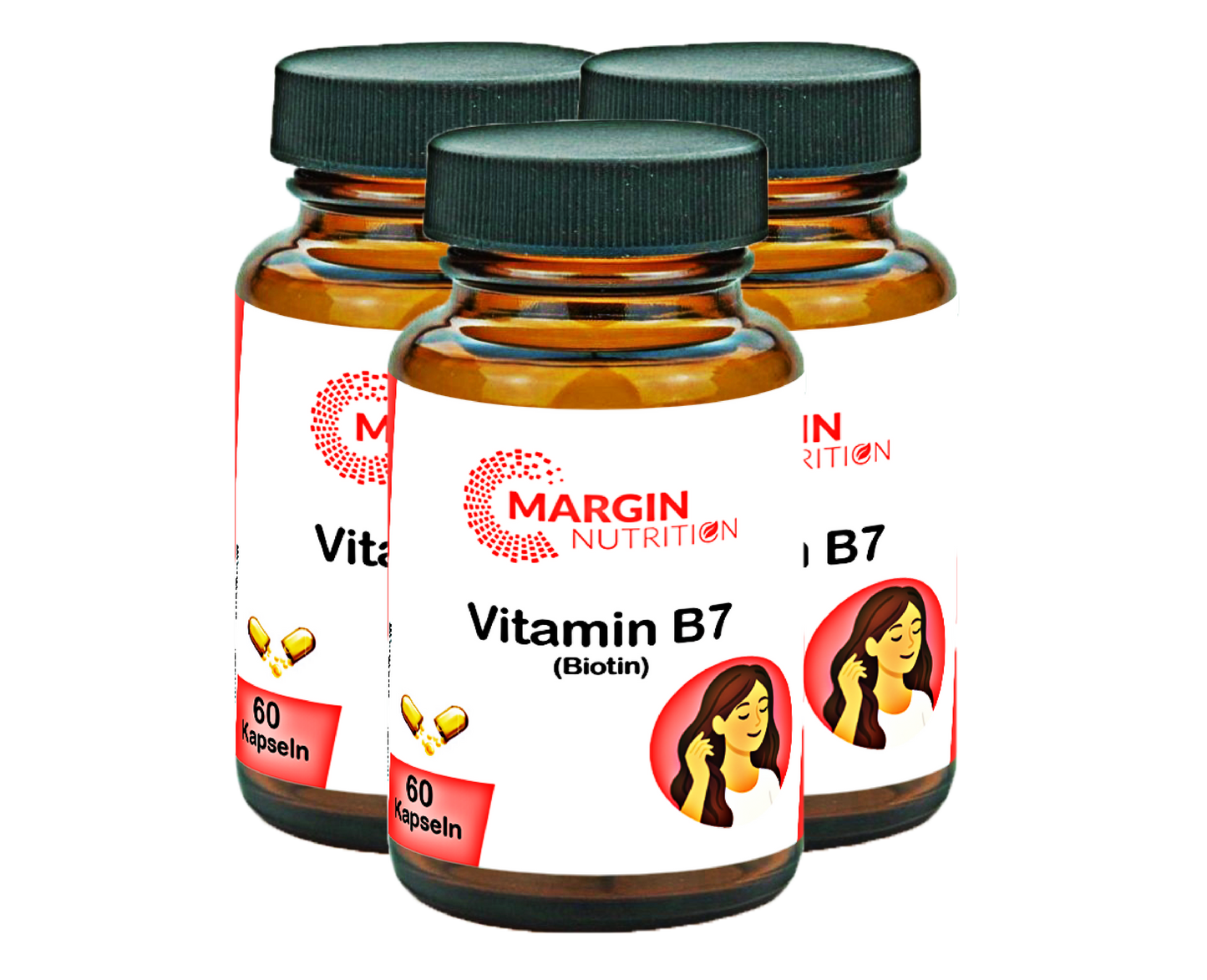 Vitamin B7 (Biotin) / Hochdosiert 1000 µg pro Tagesdosis (30, 60, 2x60, 3x60 Vegane Kapseln)