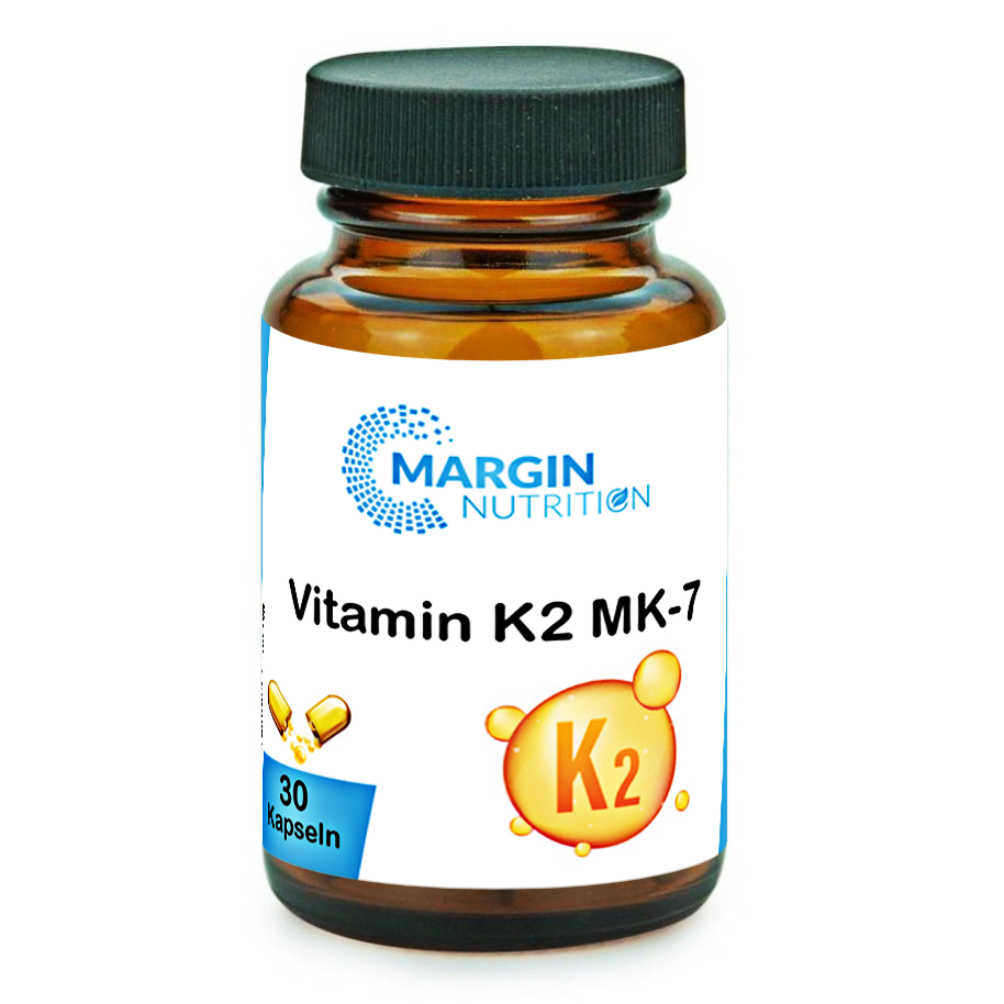 Vitamin K2 MK-7 / Hochdosiert 200 µg pro Tagesdosis (30, 60, 2x60, 3x60 Vegane Kapseln)