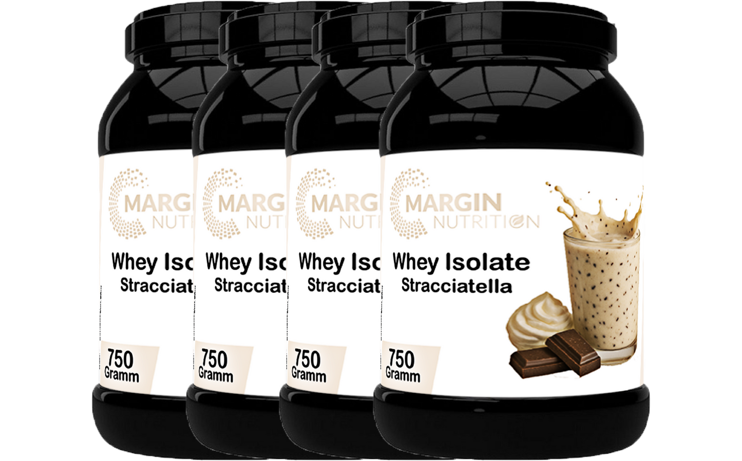 Whey Isolate Stracciatella – Hochwertiges Molkenprotein | 400 g, 750 g, 2×750 g, 4×750 g