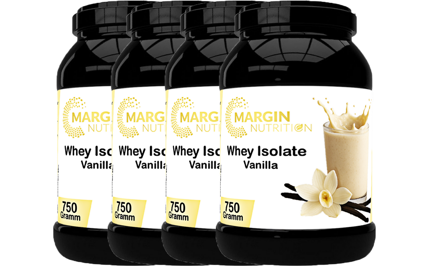 Whey Isolate Vanilla – Hochwertiges Molkenprotein | 400 g, 750 g, 2×750 g, 4×750 g